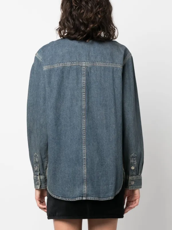 ISABEL MARANT Giacca-camicia Denim Blu FARFETCH IT - Main Image
