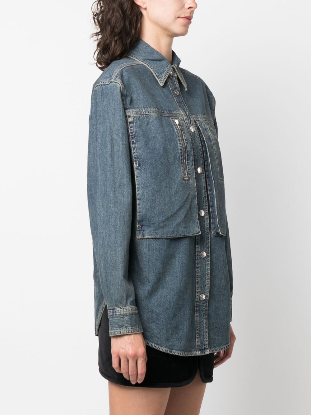 ISABEL MARANT stonewashed denim overshirt Women