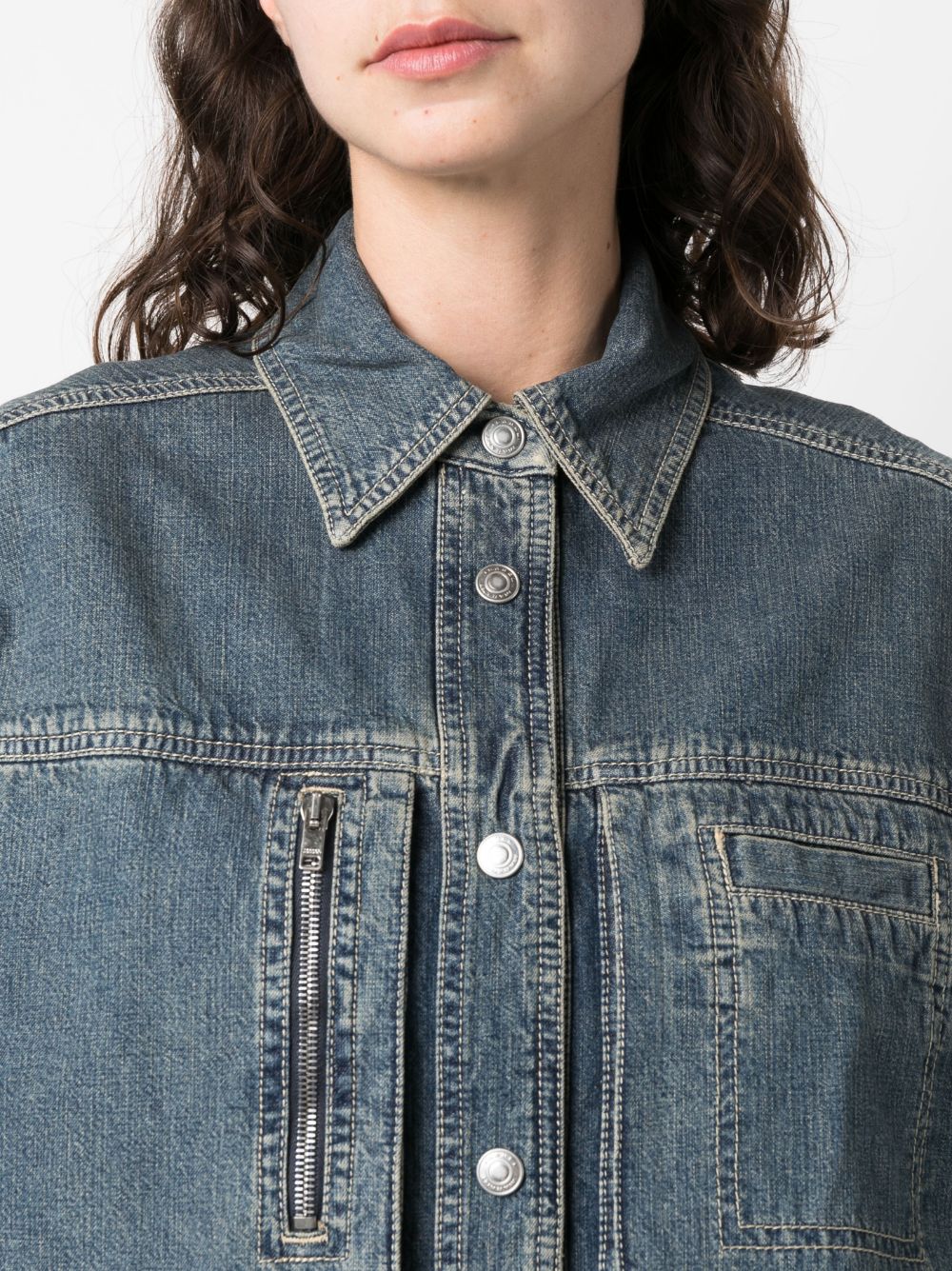 ISABEL MARANT stonewashed denim overshirt Women