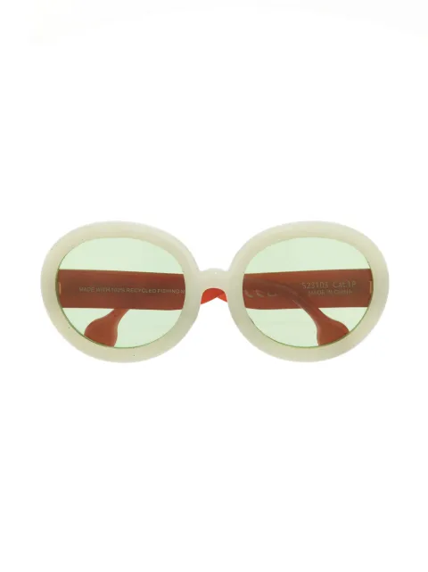 The Animals Observatory round-frame logo-print sunglasses