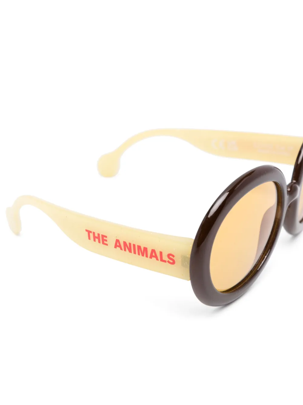 theanimalsobservatory The Animals Observatory Zonnebril met rond montuur - Bruin