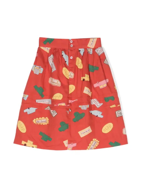 The Animals Observatory Turkey graphic-print skirt