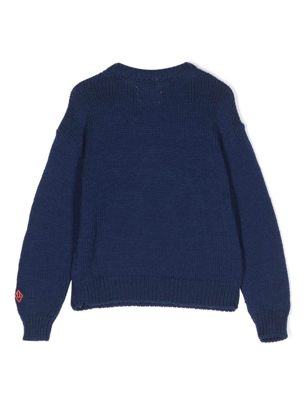 Shop The Animals Observatory Flower Intarsia-knit Jumper In Blue