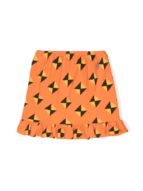 The Animals Observatory Ferret graphic-print cotton skirt