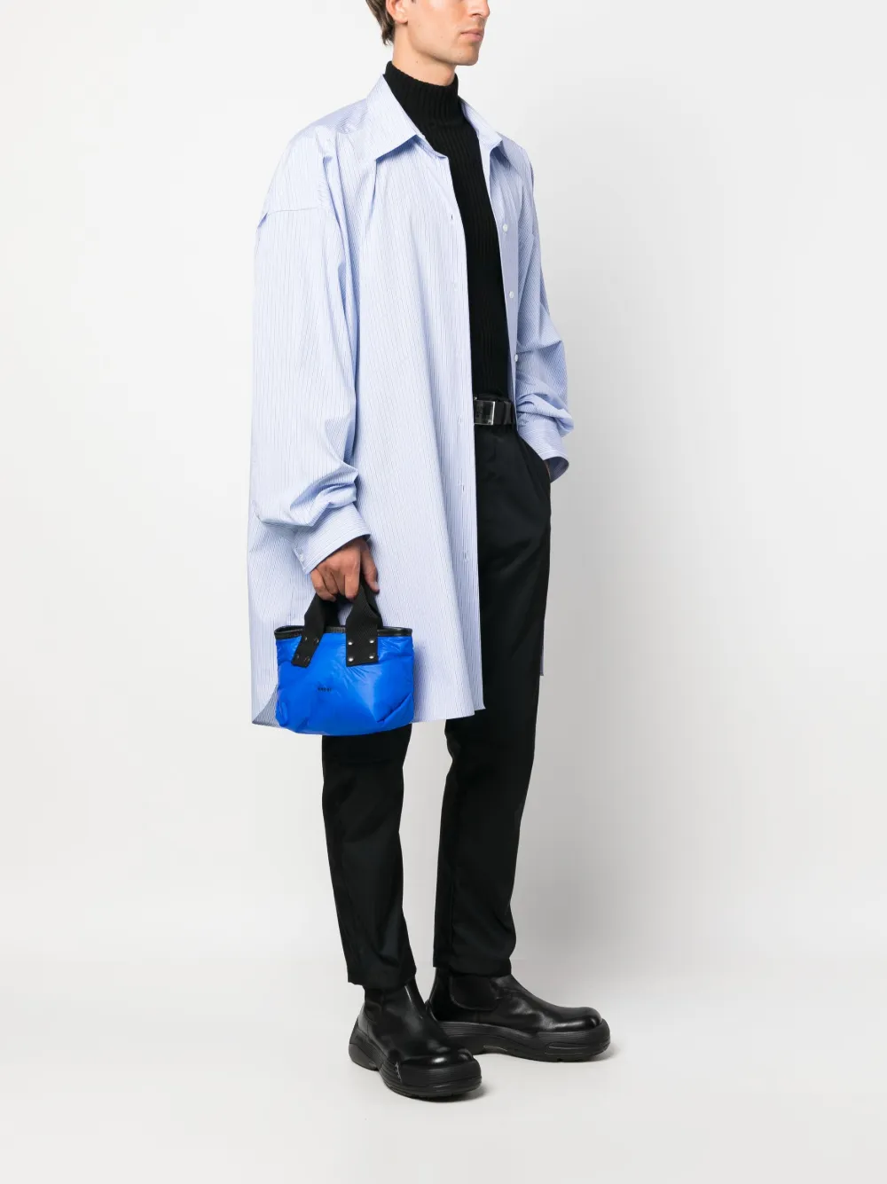 sacai Shopper met geborduurd logo - Blauw