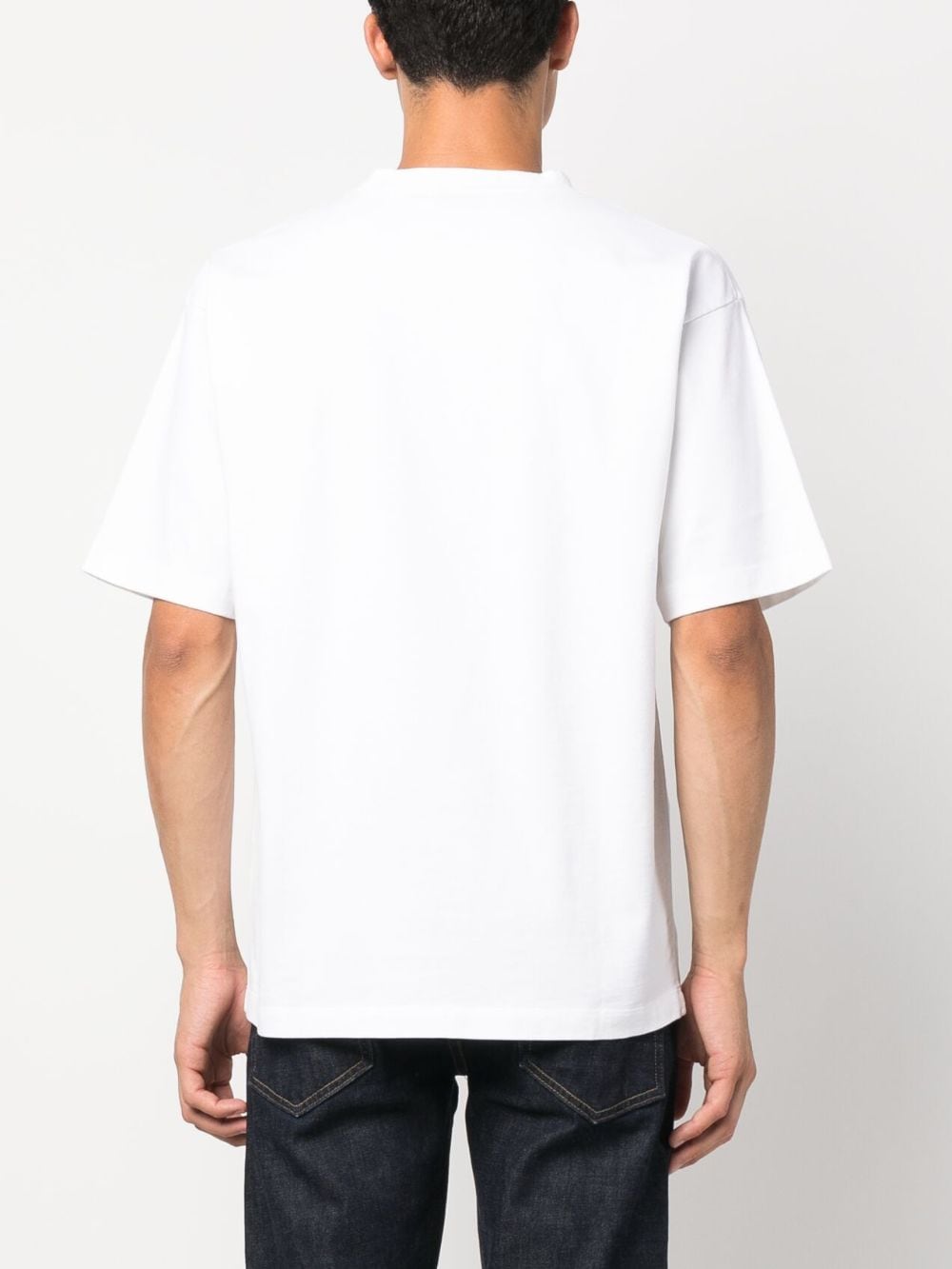 Shop Eraldo Round-neck Short-sleeve T-shirt In White