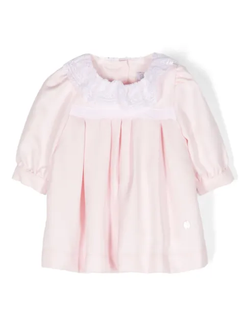 Patachou lace-trim cotton dress