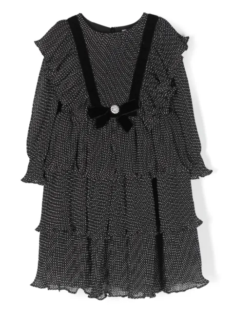 Patachou polka-dot ruffled dress