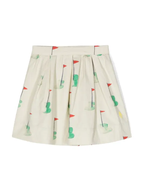 The Animals Observatory graphic-print pleated skirt