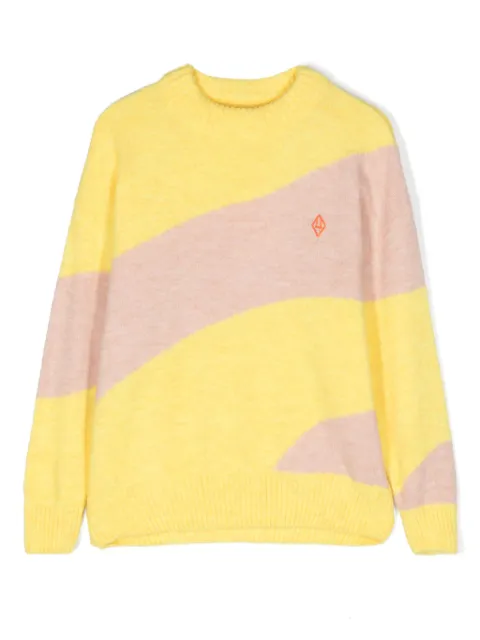 The Animals Observatory logo-embroidered contrasting-trim jumper 