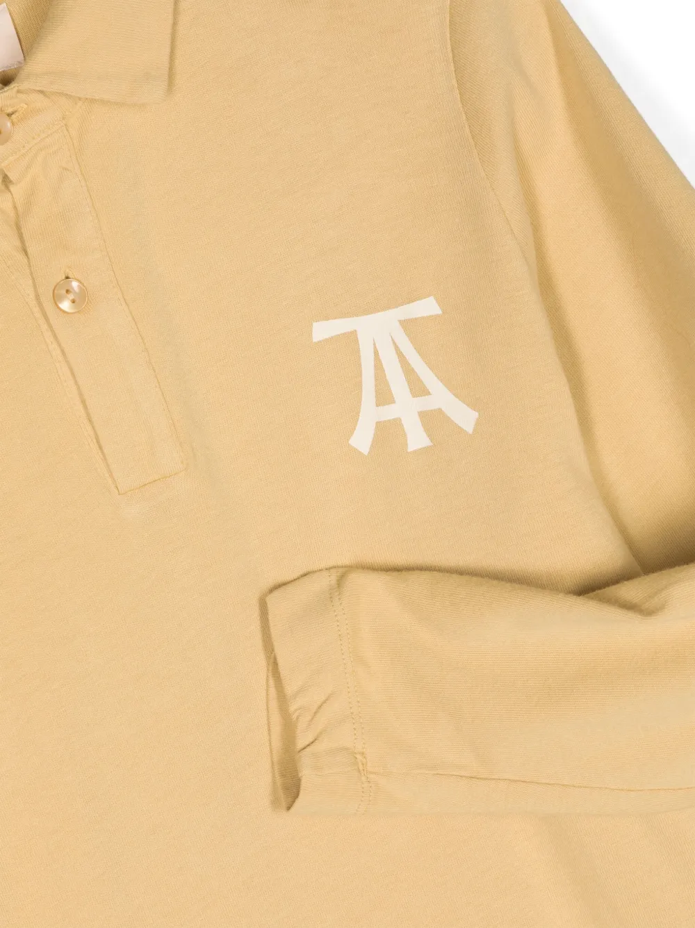 The Animals Observatory Dragon Logo-print Polo Dress In Neutrals