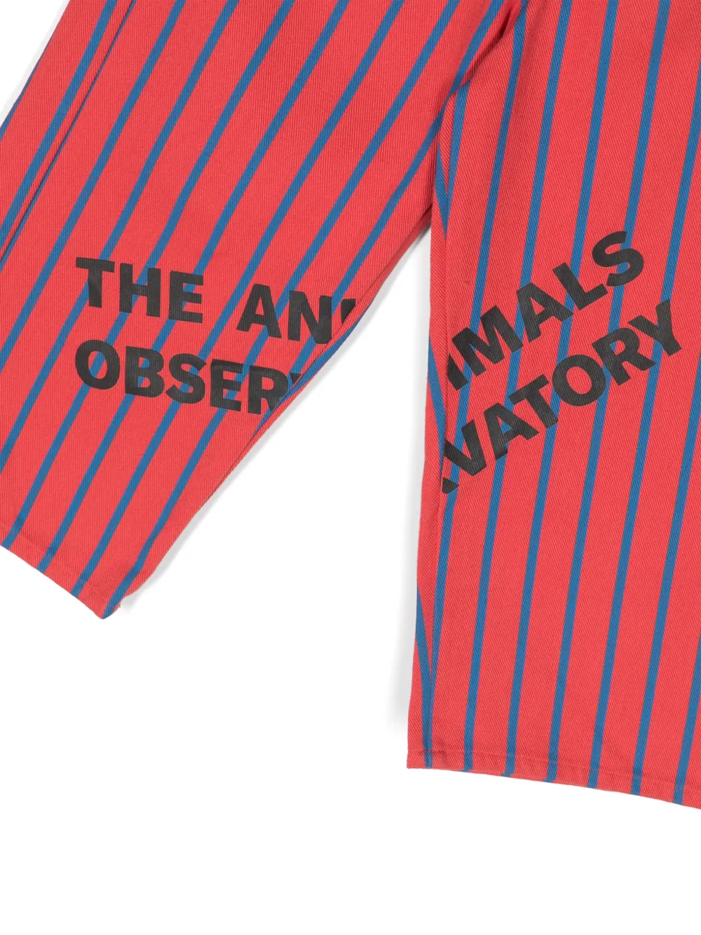 THE ANIMALS OBSERVATORY CAMEL STRIPE-PRINT TROUSERS