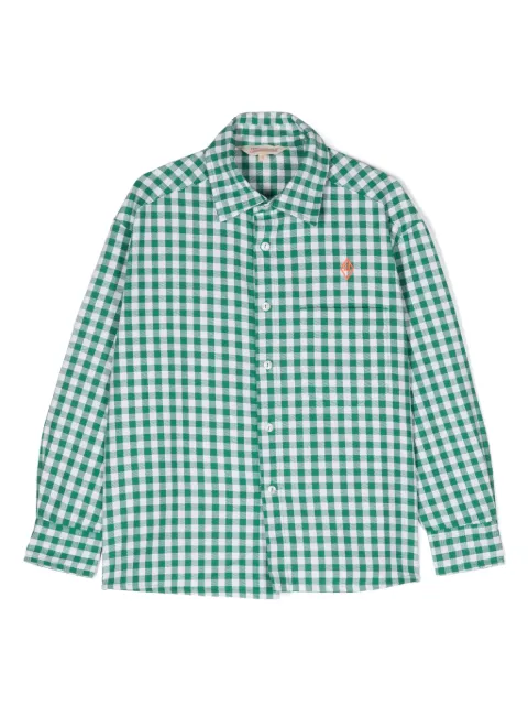 The Animals Observatory camisa con motivo de cuadros y logo bordado