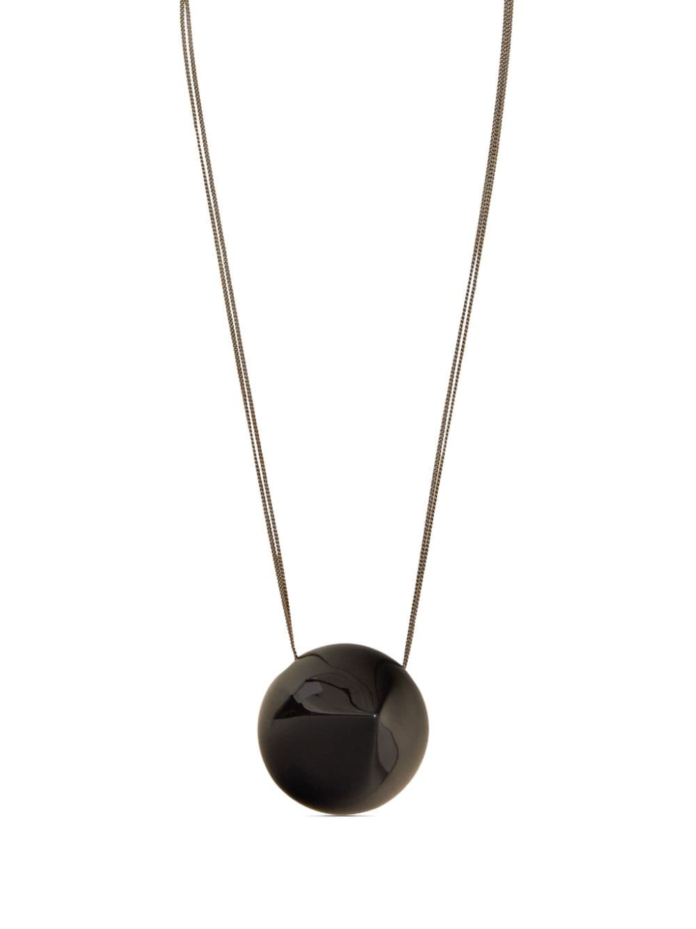 Ferragamo oversize-pendant necklace - Nero