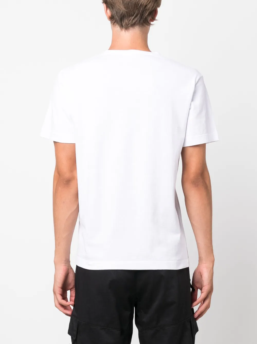 Stone Island T-shirt met logoprint Wit