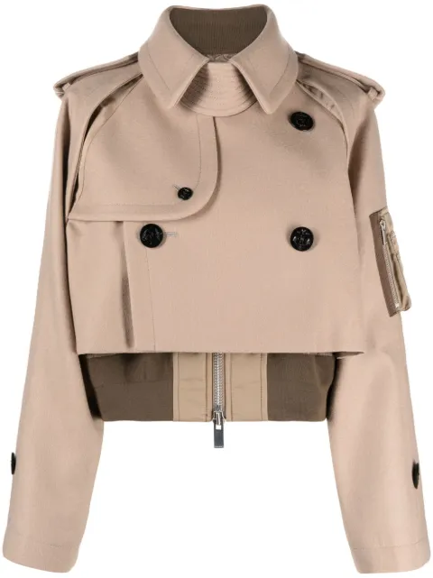 sacai レイヤード クロップドジャケット