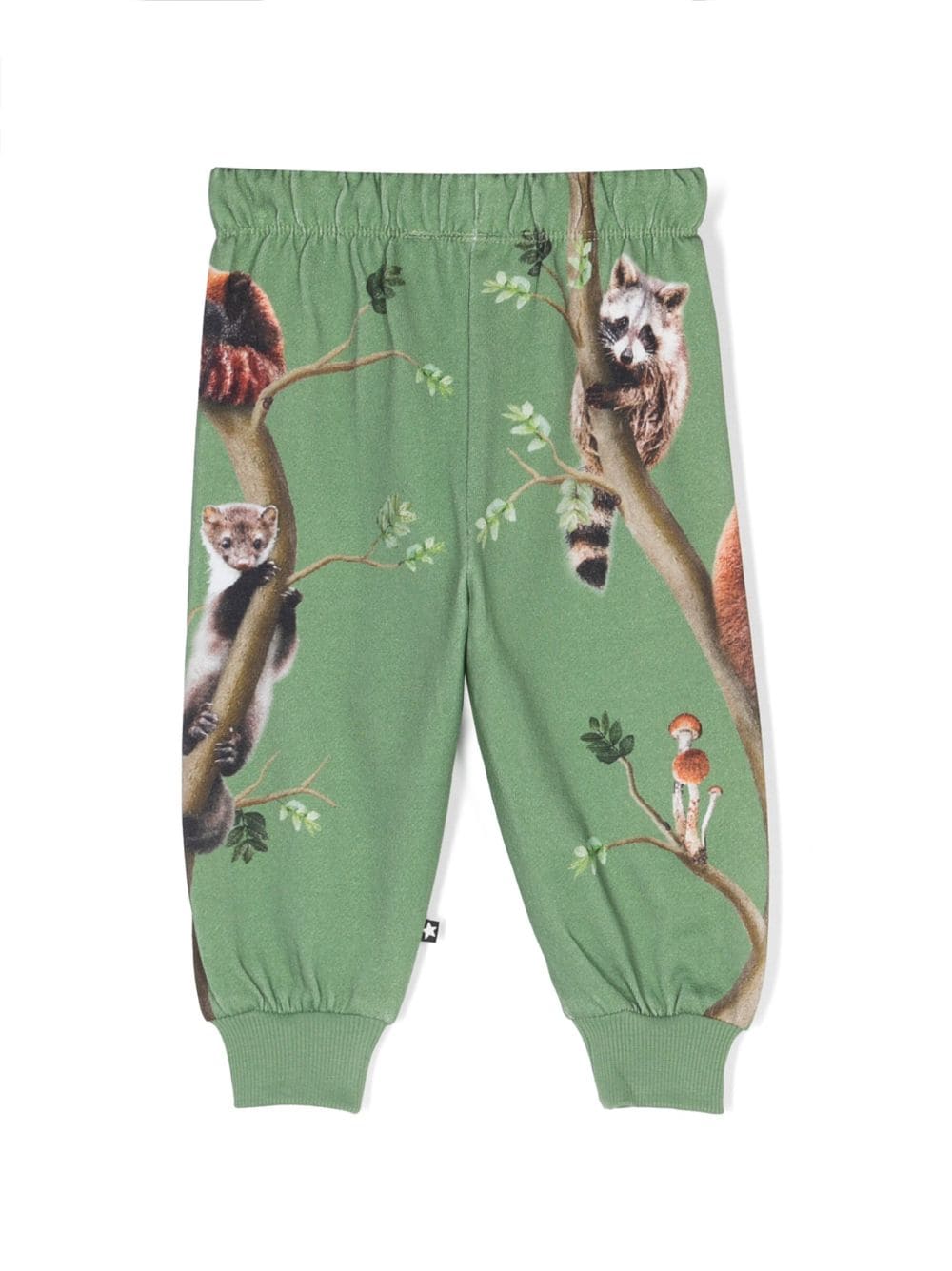 Shop Molo Animal Living Track-pants In Green