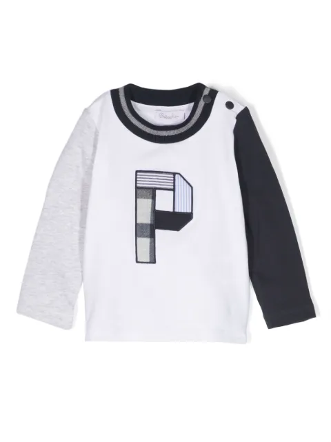 Patachou colour-block long-sleeved T-shirt