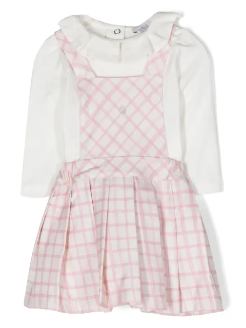 Patachou checkered pleated skirt set