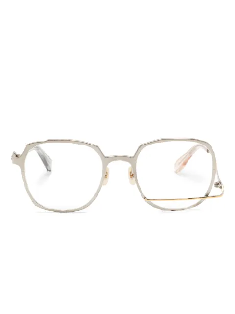 MASAHIROMARUYAMA Eckige Brille mit Glanzoptik