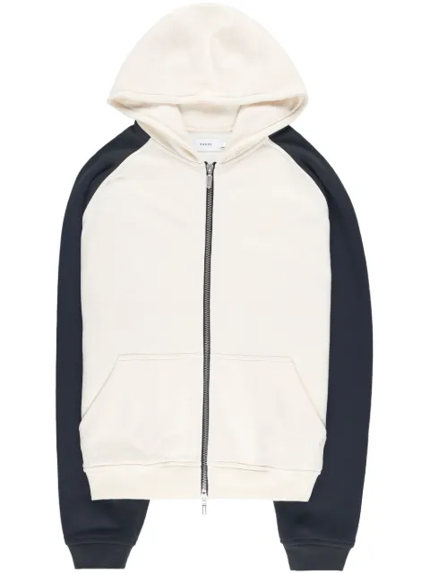 RHUDE panelled zip-up hoodie 