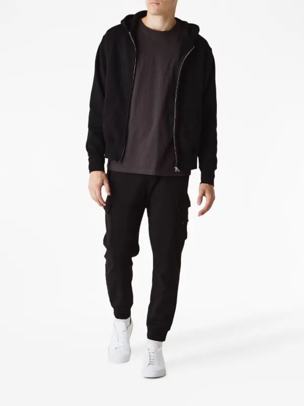 Les Tien zip up Cropped Cotton Hoodie Farfetch