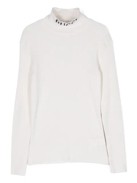 PUCCI Junior intarsia-knitted logo jumper