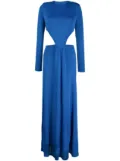 FARM Rio knotted cut-out maxi dress - Blue