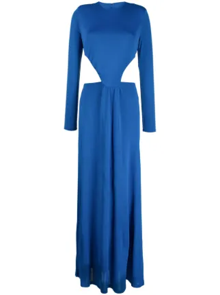 FARM Rio Knotted cut-out Maxi Dress | Blue | FARFETCH FARM Rio Knotted cut-out Maxi Dress | Blue | FARFETCH