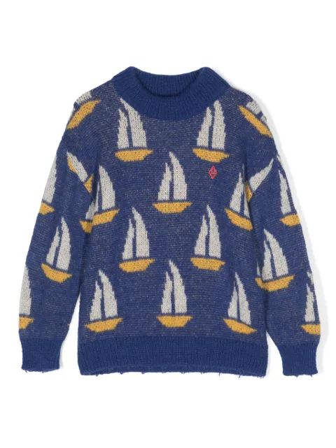 The Animals Observatory Bull intarsia-knit jumper 