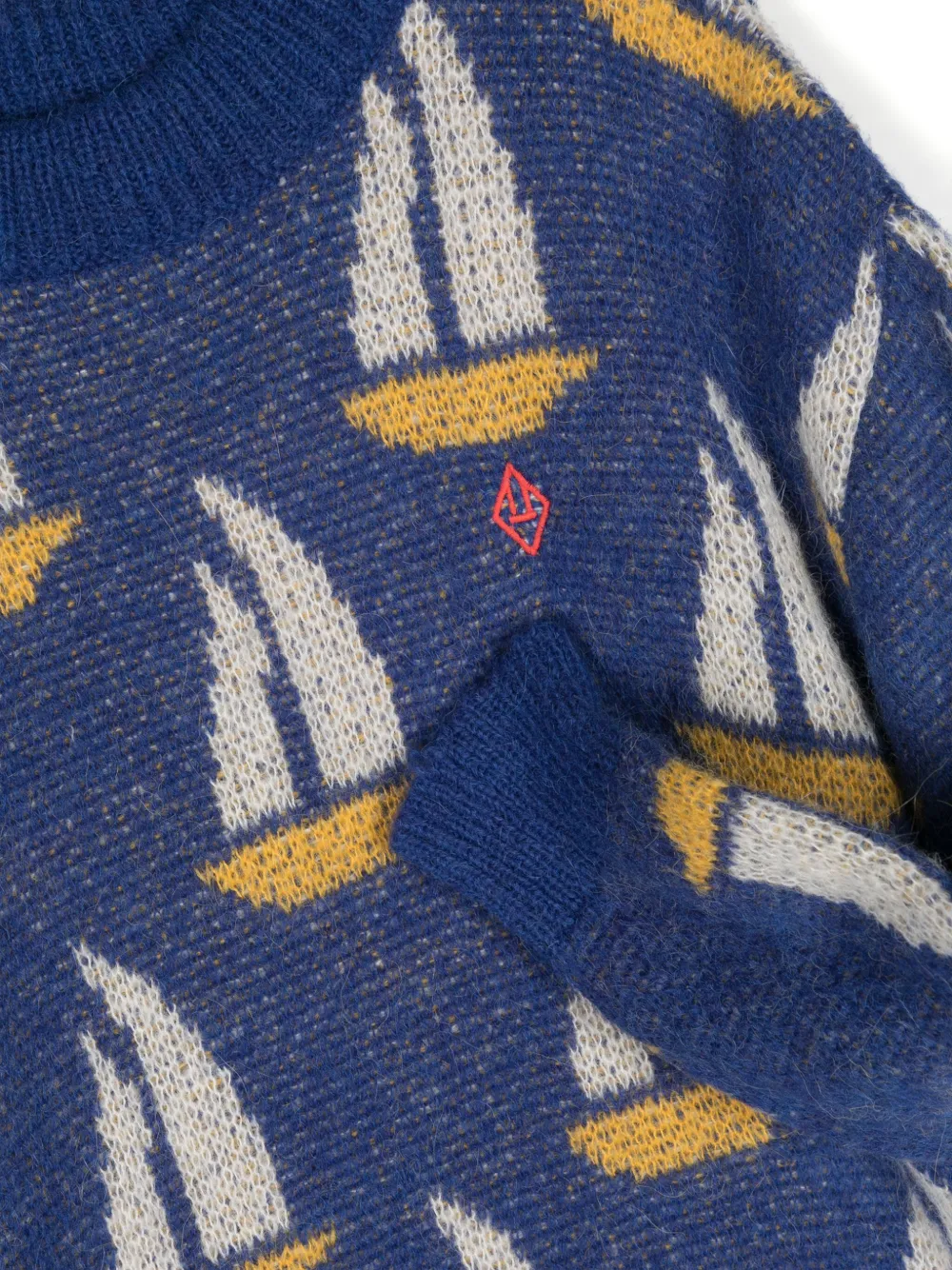 The Animals Observatory Intarsia trui Blauw