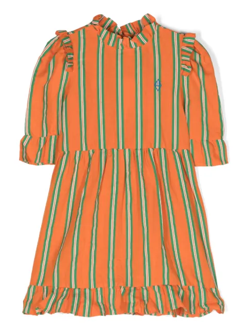 The Animals Observatory Tortoise Kids linen-blend dress