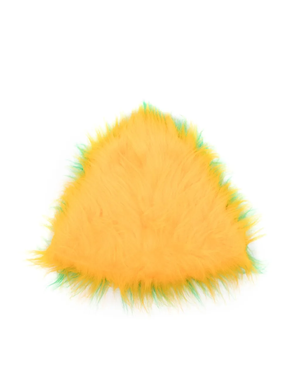 The Animals Observatory Kids' Triton Faux-fur Two-tone Hat In Green