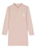 The Animals Observatory Dragon logo-print polo dress - Pink