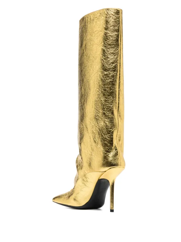 Attico hot sale gold boots