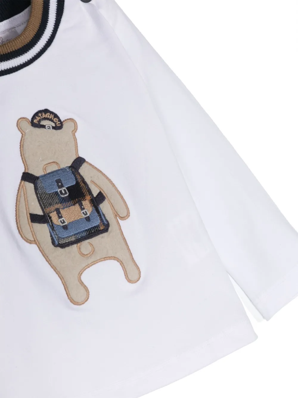 Patachou T-shirt met teddybeerprint Wit