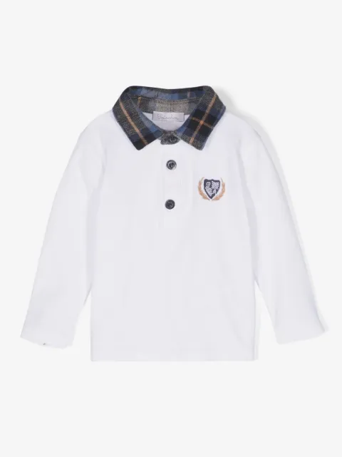 Patachou logo-embroidered cotton polo shirt