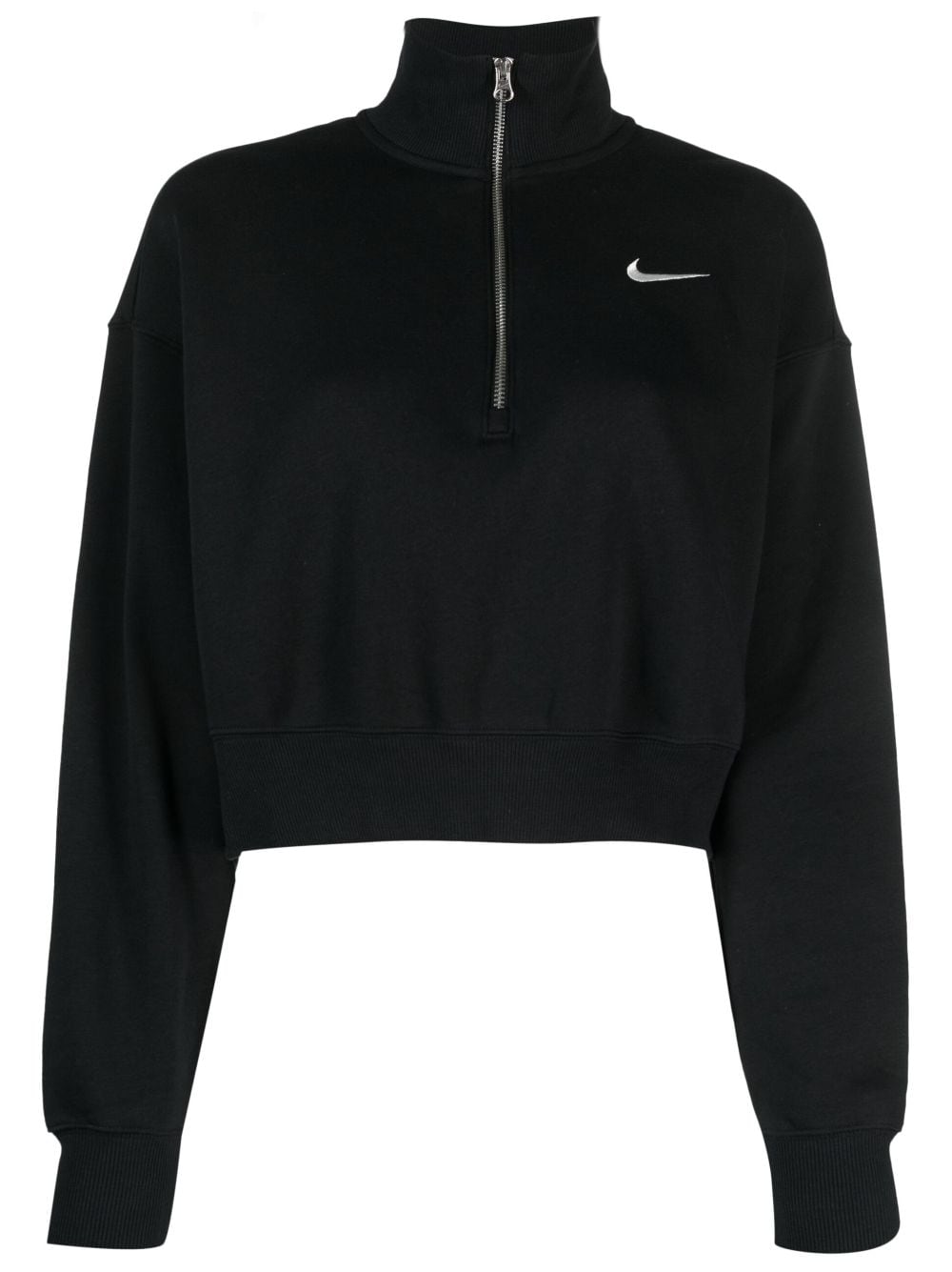 Nike Phoenix cropped zip-up sweatshirt - Black