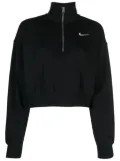 Nike Phoenix cropped zip-up sweatshirt - Black
