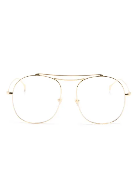 Gucci Eyewear pilotsolglasögon med graverad logotyp 