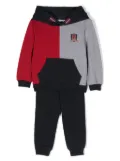 Patachou colour-block hooded tracksuit set - Blue