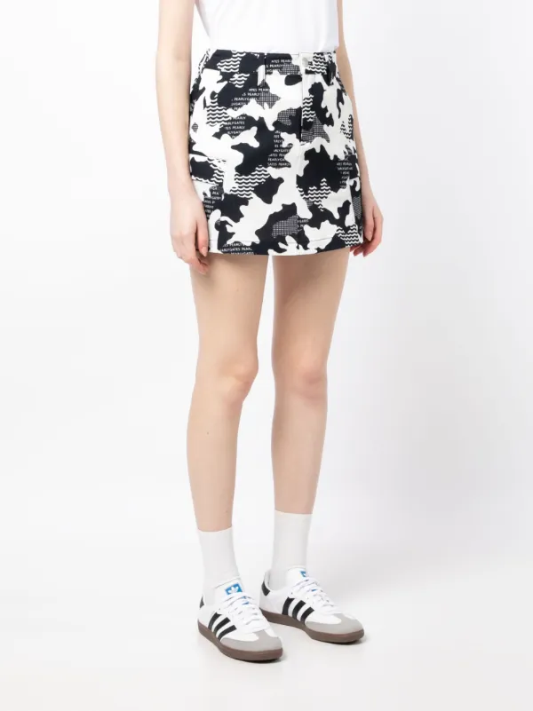 Cow print 2025 mini skirt