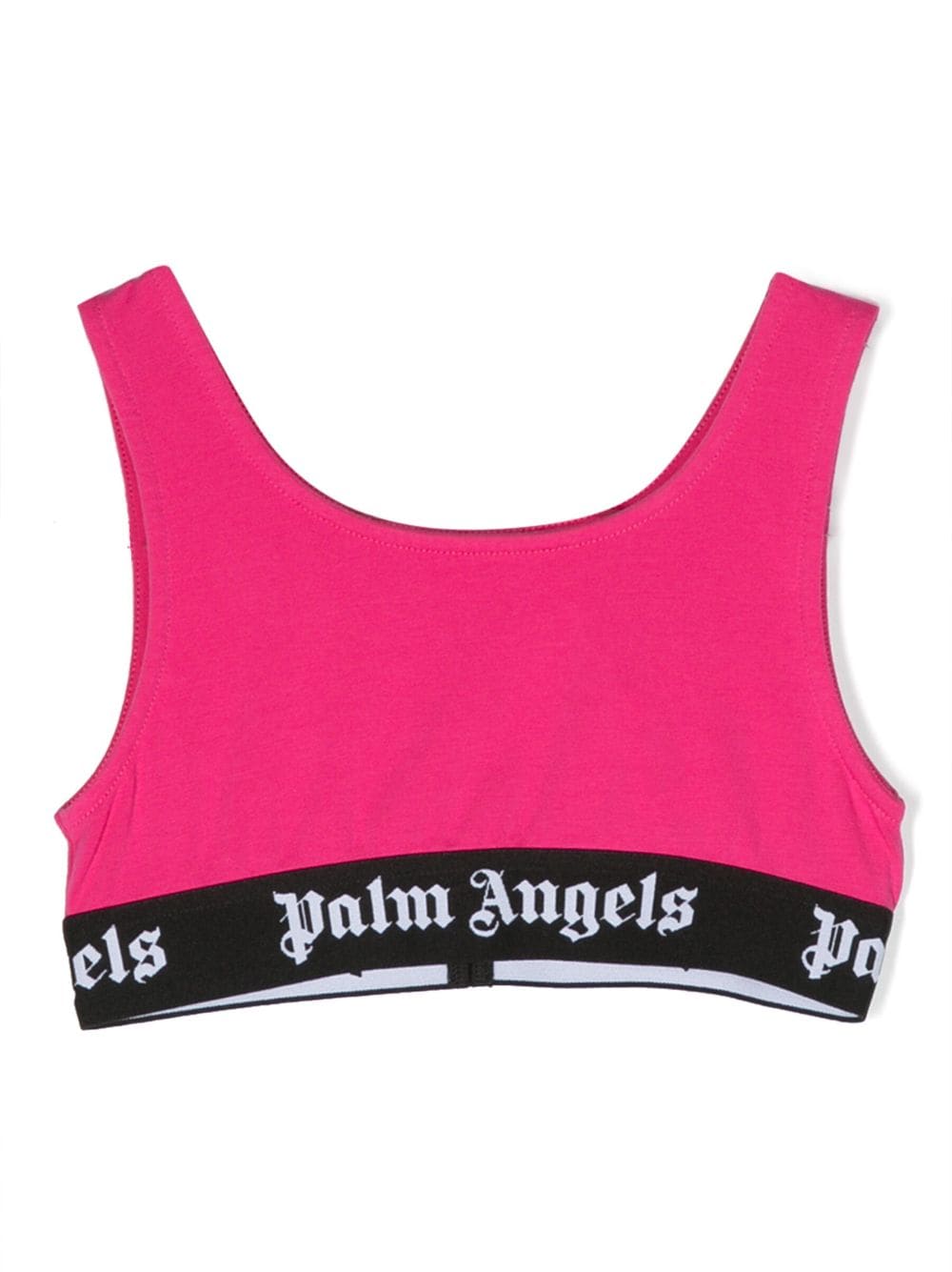 Palm Angels Kids logo-underband sleeveless top - Pink