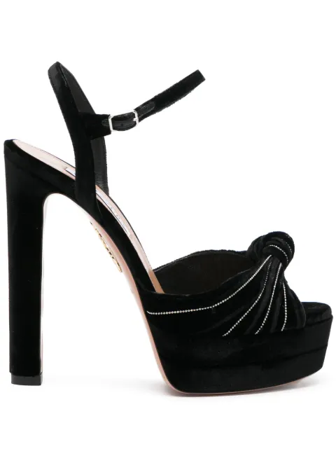 Aquazzura zapatillas Atelier Plateau con tacón de 130mm