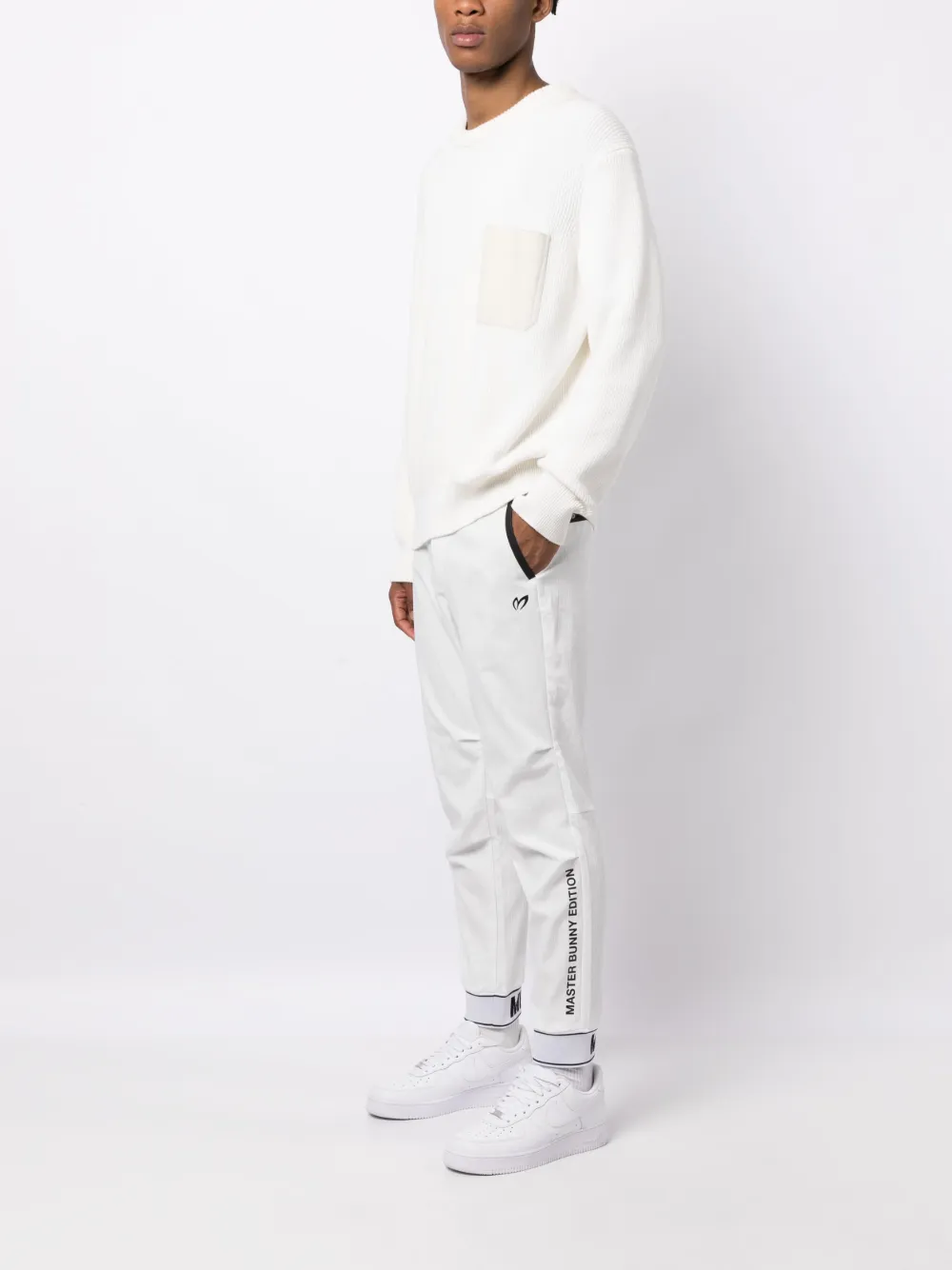 MASTER BUNNY EDITION slim-fit tapered trousers - Wit