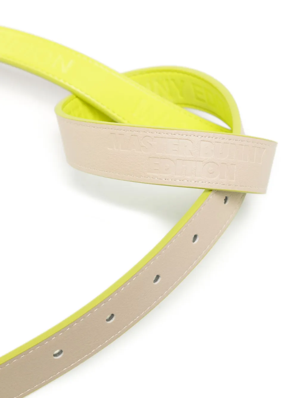 MASTER BUNNY EDITION Tweekleurige riem - Geel