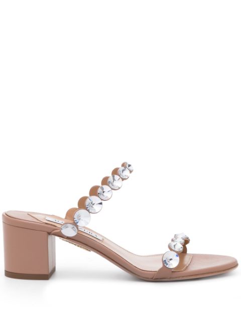 Aquazzura Maxi Tequila 50mm crystal-embellished sandals Women