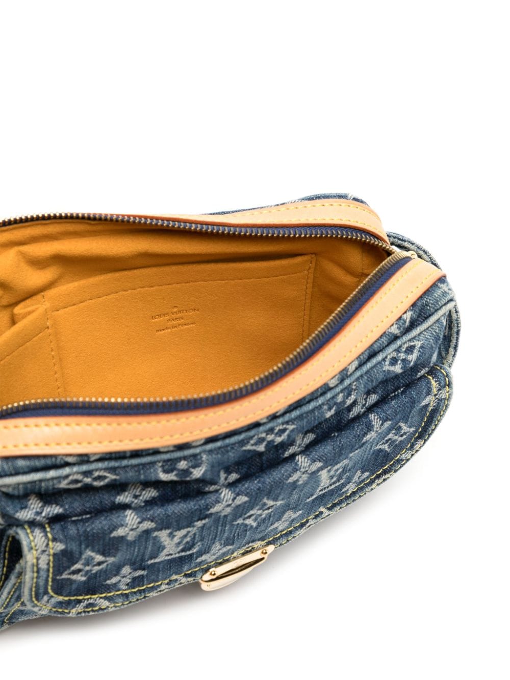Pre-owned Louis Vuitton 2007  Denim Belt Bag In Blue