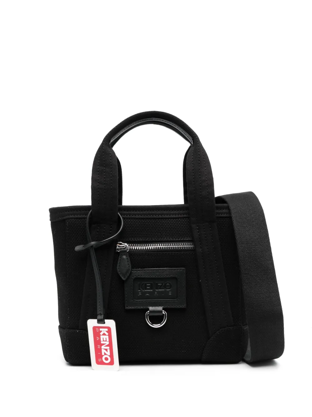 Kenzo mini Paris canvas tote bag - Black