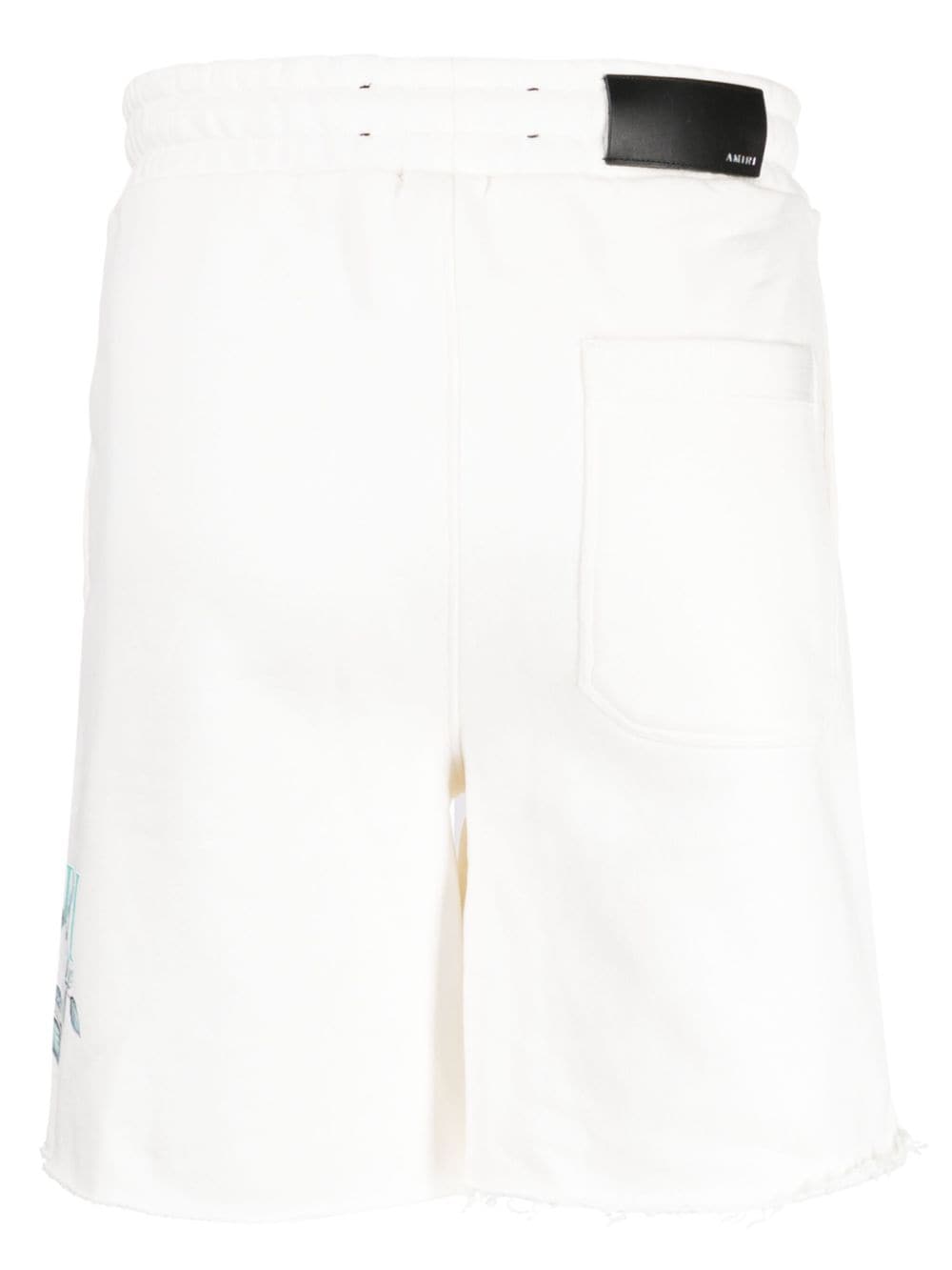 AMIRI logo-print cotton bermuda shorts - Wit